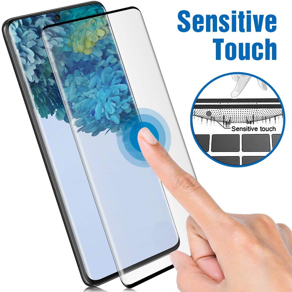 Galaxy S20 Ultra Fingerprint Sensor 3D Glass Case Friendly Tempered Glass Screen Protector